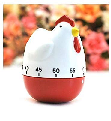 Lucky Beth 60 mins Cute Chicken Shaped Mechanical Kitchen Timer Cooking Count Down