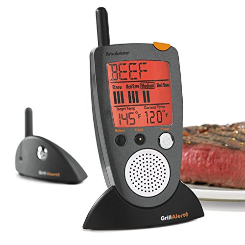Brookstone BK798314 Grill Alert Talking Remote Meat Thermometer