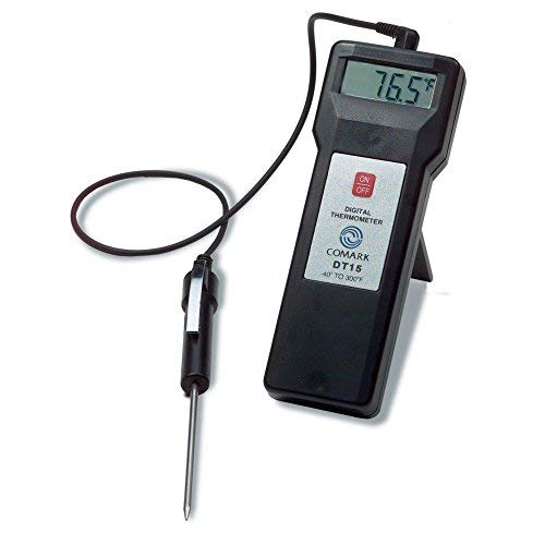 Comark DT15 Economical Thermistor Thermometer With Probe And Case
