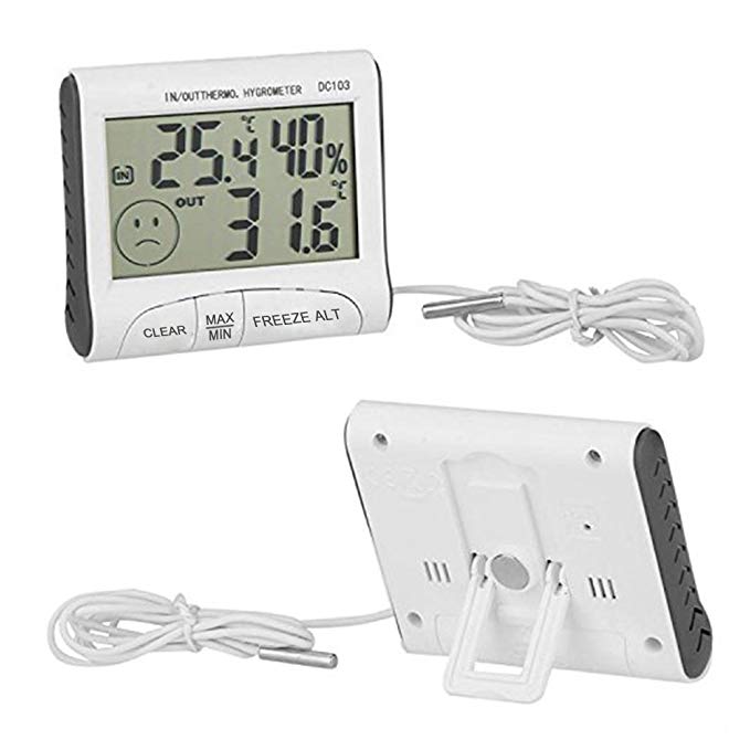 Digital Thermometer Hygrometer Max Mini Temperature Humidity Monitor Indoor Outdoor for Baby Living Room,Instant Read