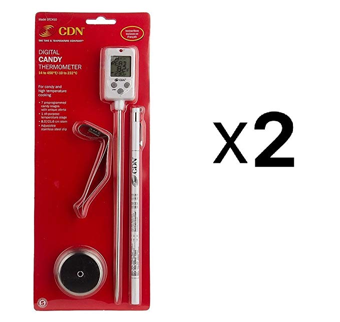 CDN 2 Count DTC450 Digital Candy Thermometer Set