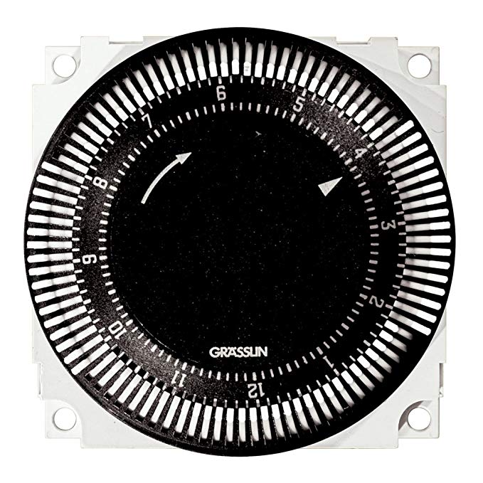 Grasslin by Intermatic FM1S12HU-120U 12-Hour Electromechanical Timer CONTROL Module, 21A, SPDT, with O CLOCKFACE